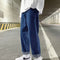 Autumn Korean Fashion Drawstring Y2K Jeans Homme Classic Baggy Straight Wide Leg Pants 2025 New Hip Hop Streetwear Casual Jean