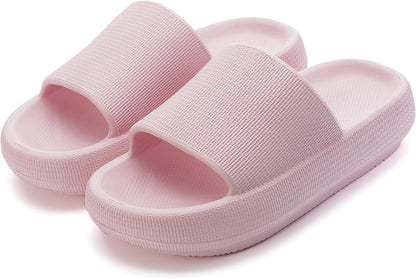 Pillow Slippers for Women and Men | House Slides Shower Sandals | Cushioned Thick Sole